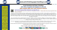 Desktop Screenshot of print-finishing-paper-handling.co.uk